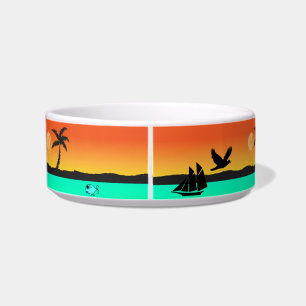 Island Sunset Pet Bowl