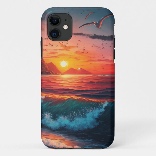 ISLAND SUNSET Phone Case (Back)