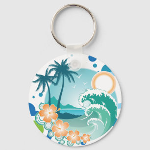 Island Surf Keychain