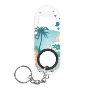 Island Surf Mini Bottle Opener With Keychain