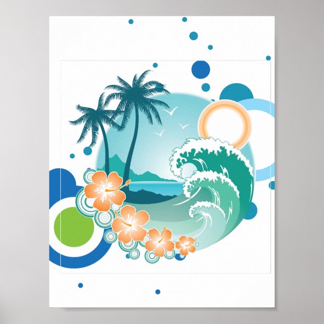 Island Surf Poster (Front)