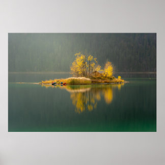 ISLAND SURROUNDED BY WATER POSTER
