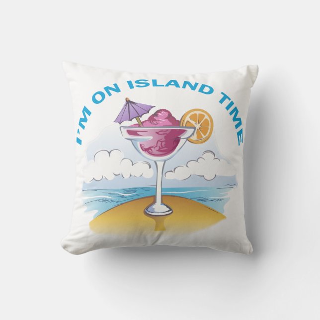 Island Time Cushion (Front)