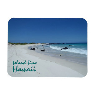 Island Time Hawaii beach scenery souvenir magnet