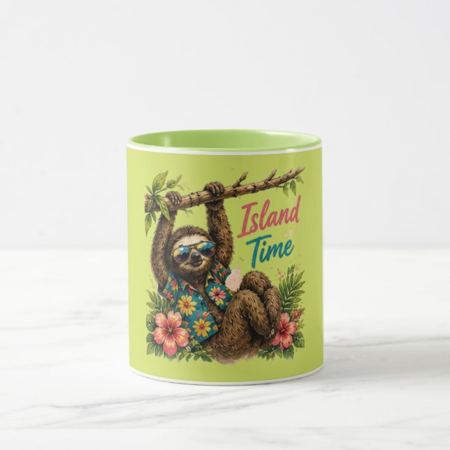 	Island Time Sloth Tropical Mug (Center)