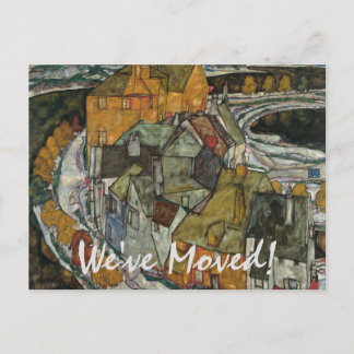 Island Town by Egon Schiele, Change of Address Announcement Postcard