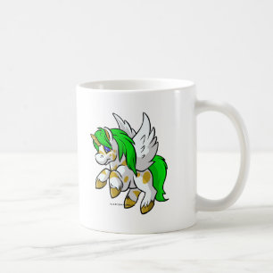 Island Uni flying over Mystery Island Coffee Mug