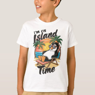Island Vacation Tropical Travel Relax Time Penguin T-Shirt