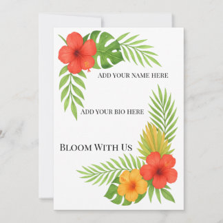 Island vibes for your unforgettable celebration holiday card