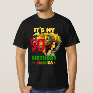 Island Vibes Jamaica Birthday Girl Group Matching T-Shirt