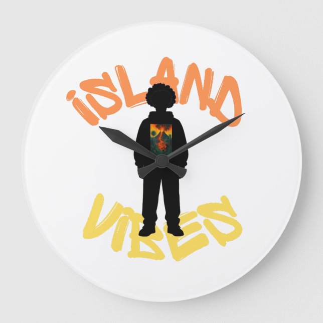 island vibes large clock (Front)