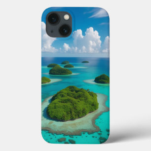 "Island Vibes On-the-Go: Tropical Archipelago iPhone 13 Case