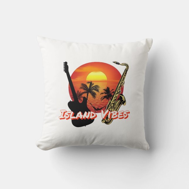 Island Vibes - Throw Pillow (Front)