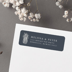 Island Vintage Pineapple Return Address