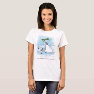 Island Was Level womens cartoon shirt