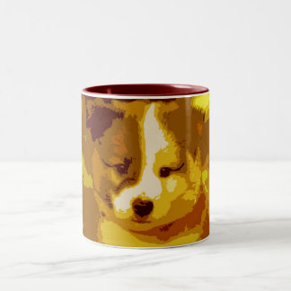 Islandhund Two-Tone Coffee Mug