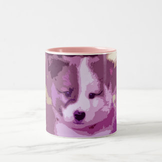Islandhund Two-Tone Coffee Mug