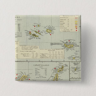 Islands, Atlantic Ocean 15 Cm Square Badge