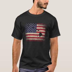 Islands Hawaii 4th of July Gift American Flag USA T-Shirt