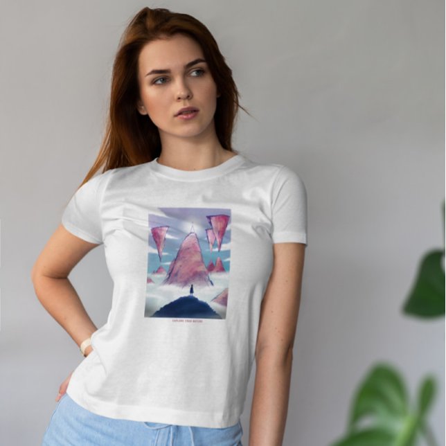 Islands In Clouds Fantasy Landscape T-Shirt (Creator Uploaded)
