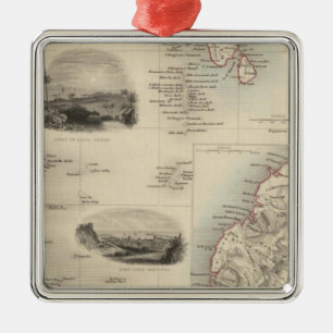 Islands In The Indian Ocean Metal Tree Decoration