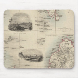 Islands In The Indian Ocean Mouse Mat
