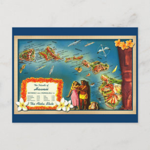 Islands of Hawaii Postcard