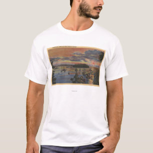 Islands of Lower Columbia River at Sunsetand T-Shirt