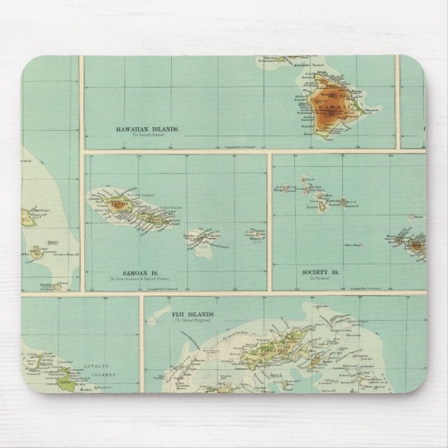 Islands of Oceania Mouse Mat (Front)