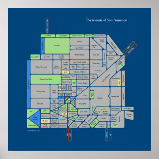 Islands of San Francisco (large) Poster