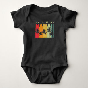 Islands Vintage Souvenir  Kona Hawaii Baby Bodysuit