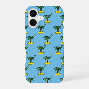 Islands with Palm Trees Design iPhone 16 Case