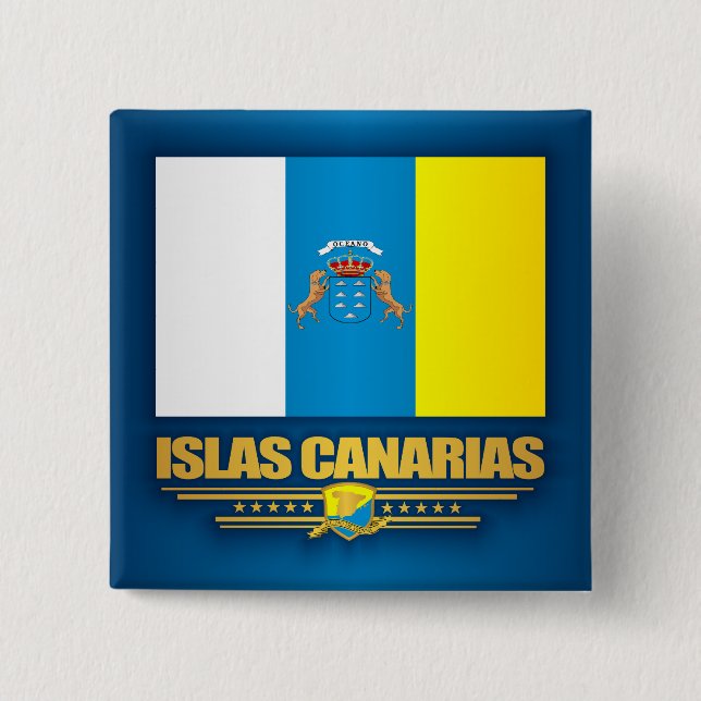 Islas Canarias (Canary Islands) 15 Cm Square Badge (Front)