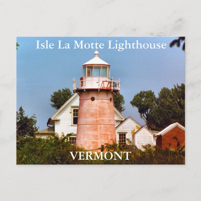 Isle La Motte Lighthouse, Vermont Postcard (Front)