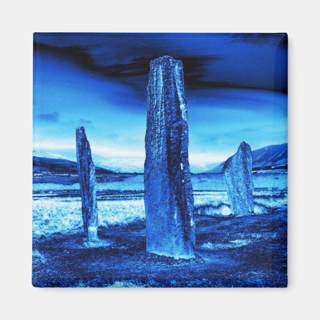Isle of Arran Machrie Moor Standing Stones Magnet (Front)