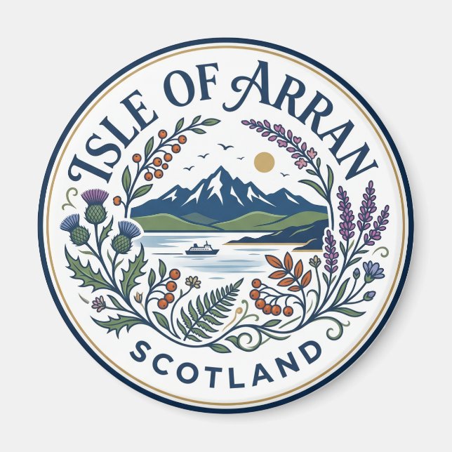 Isle of Arran Scotland Magnet (Front)