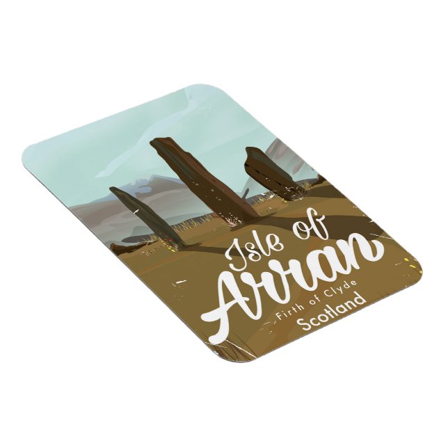 Isle of Arran vintage travel poster Magnet (Right Side)