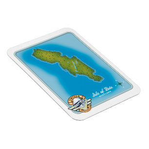 Isle of Bute map Magnet