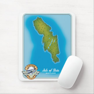 Isle of Bute map Mouse Mat