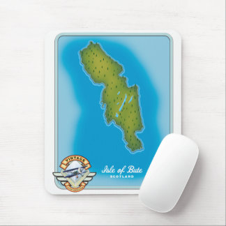 Isle of Bute map Mouse Mat