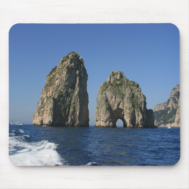 Isle of Capri, Faraglioni Mouse Mat (Front)