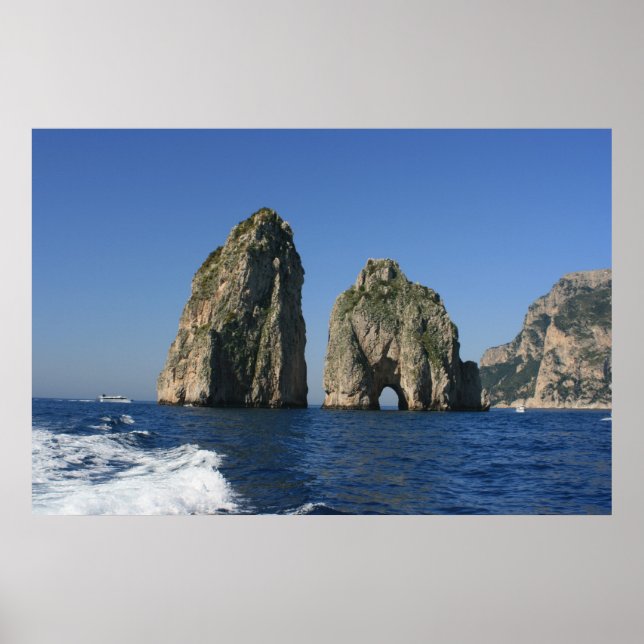 Isle of Capri, Faraglioni Poster (Front)
