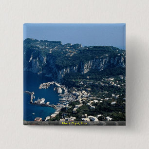 Isle of Capri, Italy 15 Cm Square Badge