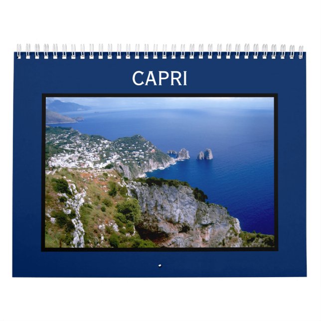 Isle of Capri Wall Calendar - Faraglioni (Cover)