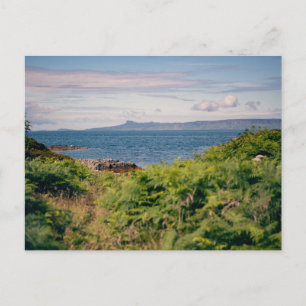 Isle of Eigg from Across the Sea Holiday Postcard