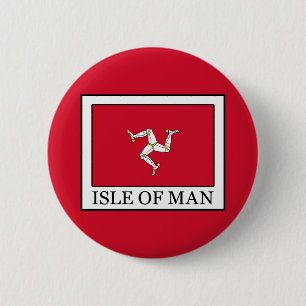 Isle of Man 6 Cm Round Badge