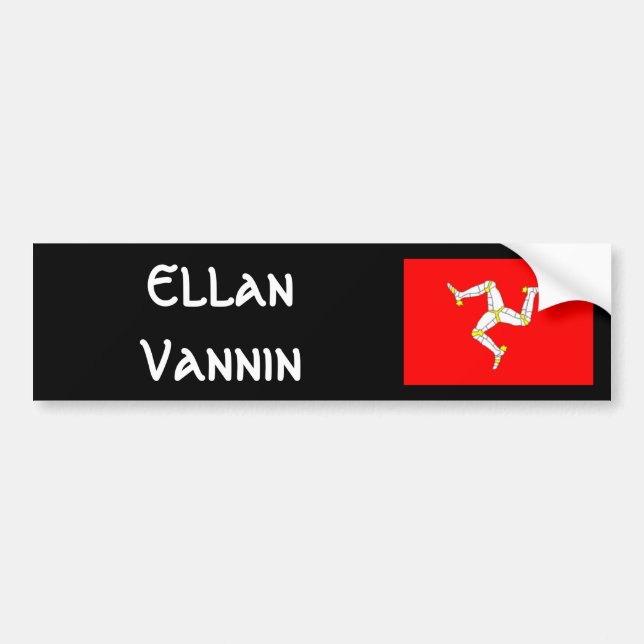 Isle of Man Bumper Sticker (Front)