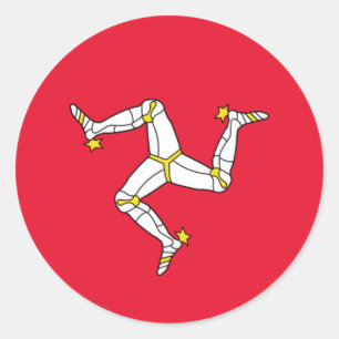 isle of man classic round sticker