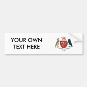 Isle of Man Coat of Arms Bumper Sticker