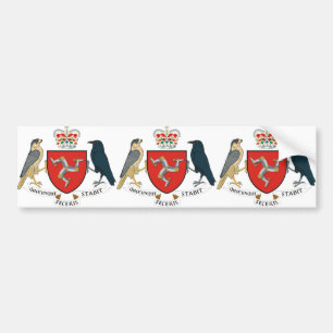 isle of man emblem bumper sticker